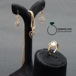 نیم ست ریخته ای قلبی